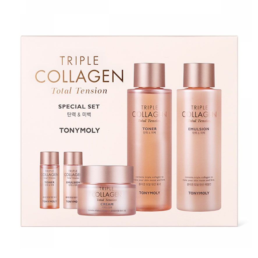 Набір для обличчя Tony Moly Triple Collagen Total Tension Special Set, 4 предмети